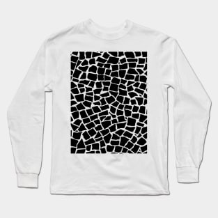 British Mosaic Black and White Long Sleeve T-Shirt